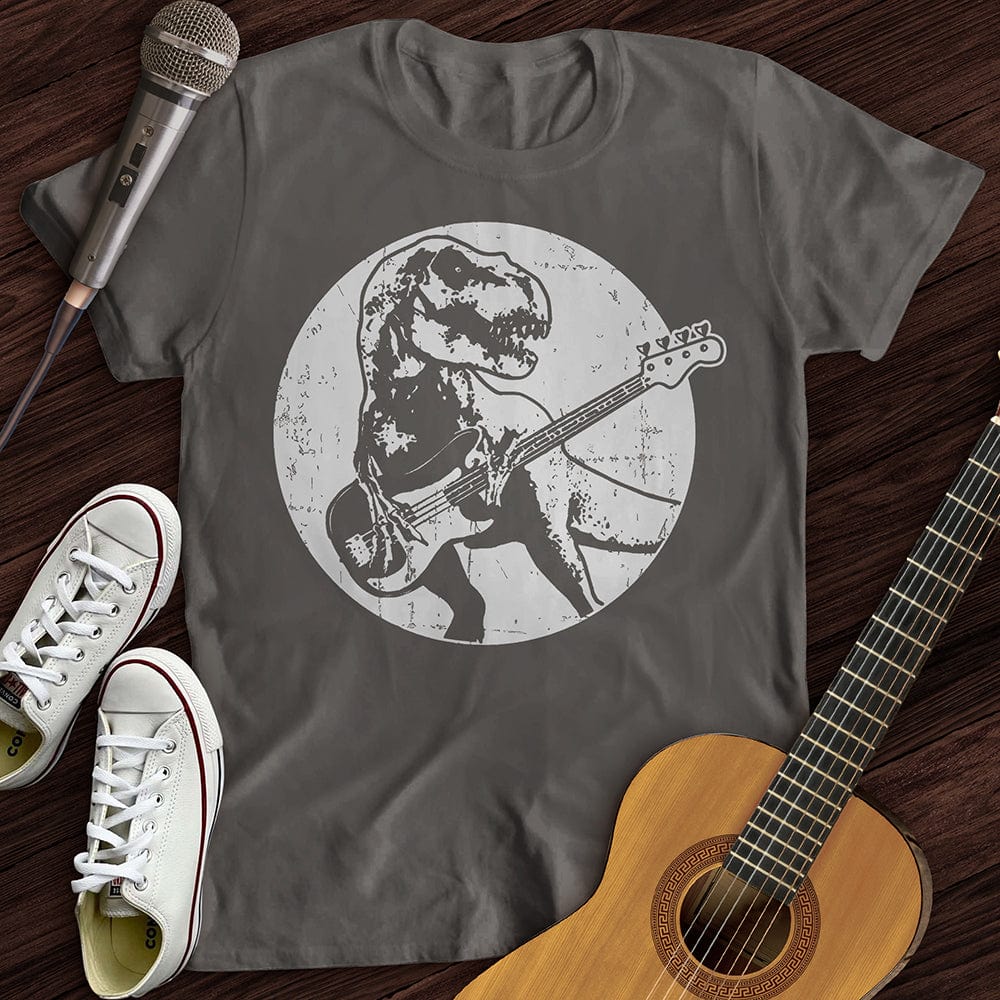 Printify T-Shirt Charcoal / S Dinos Playing Guitar T-Shirt