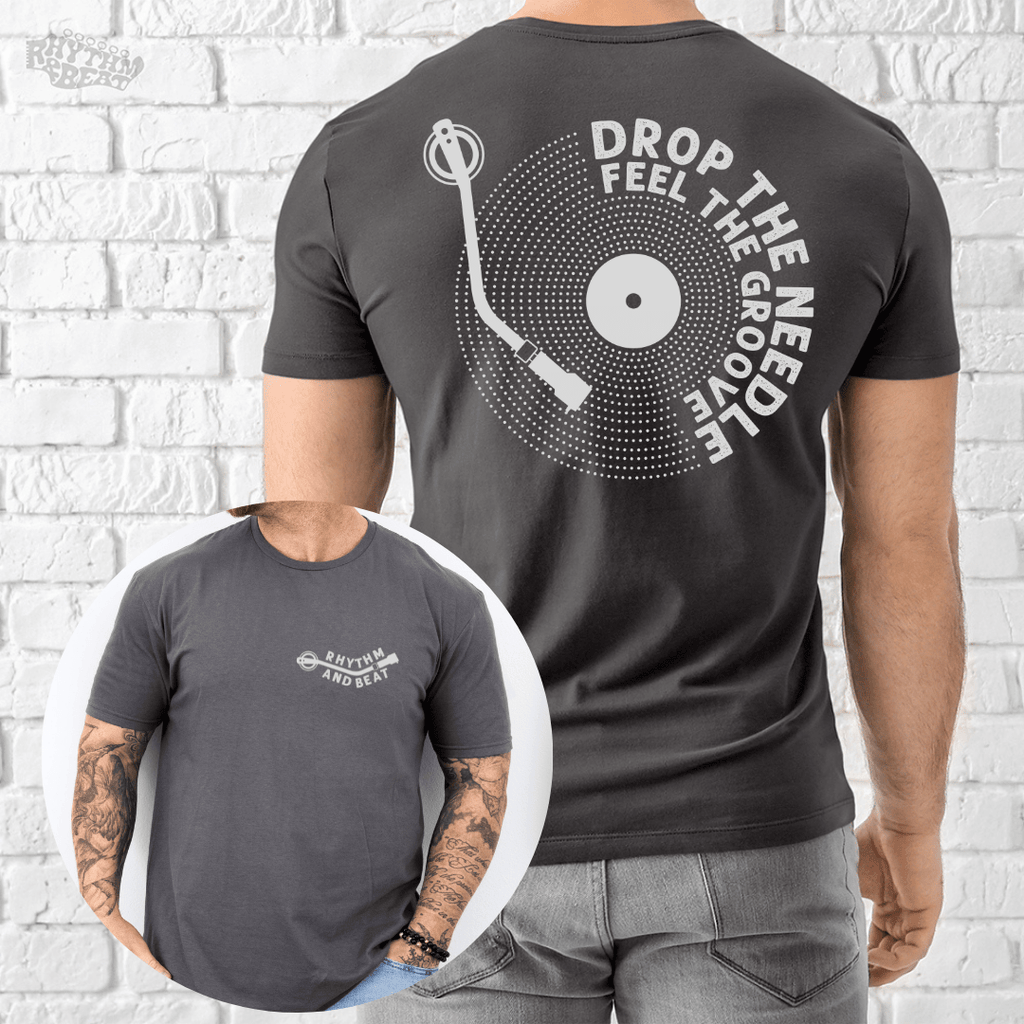 Printify T-Shirt Charcoal / S Feel The Groove T-Shirt