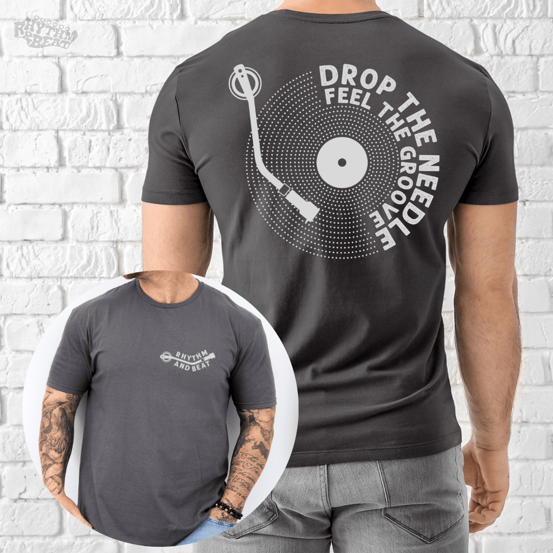 Printify T-Shirt Charcoal / S Feel The Groove T-Shirt
