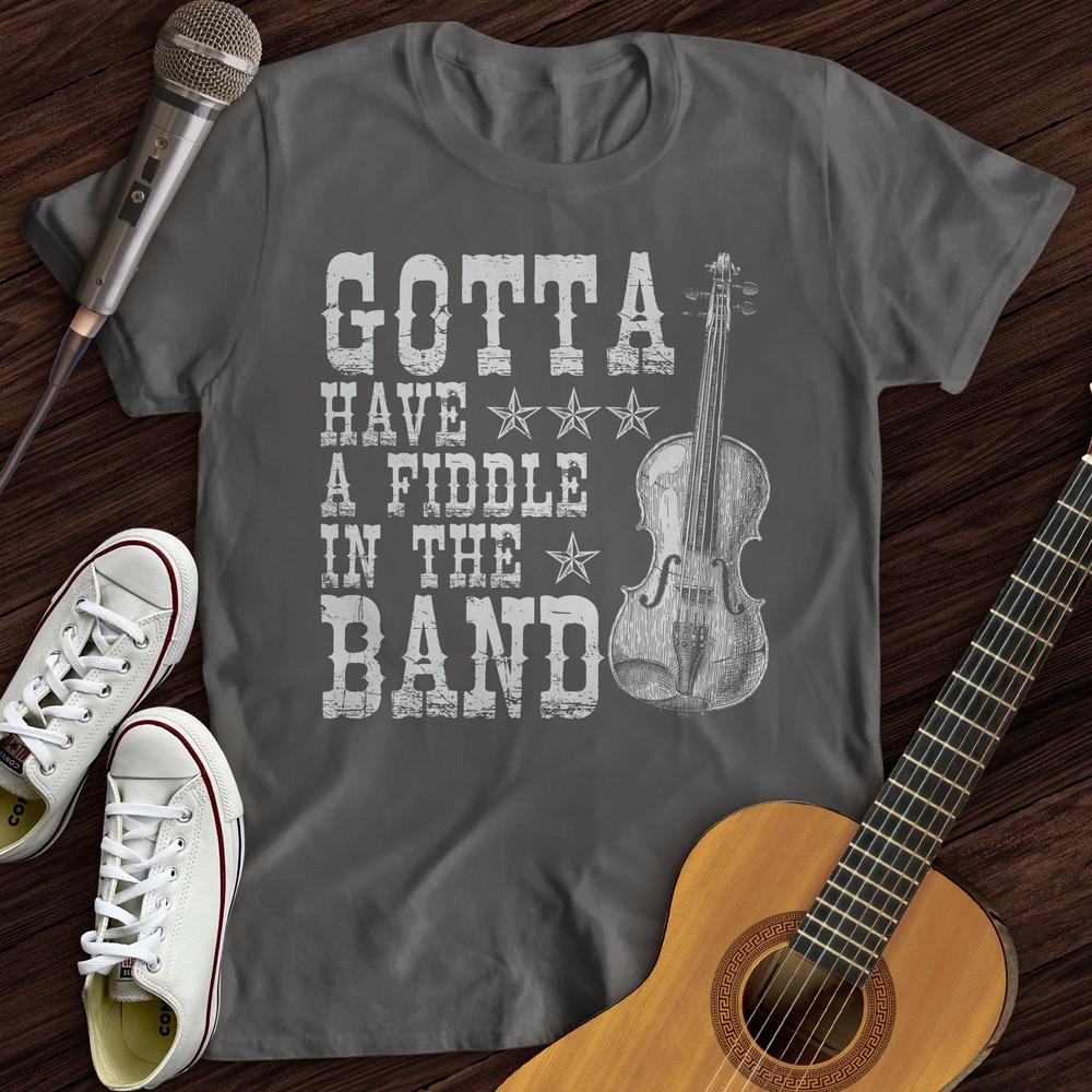 Printify T-Shirt Charcoal / S Fiddle Please T-Shirt