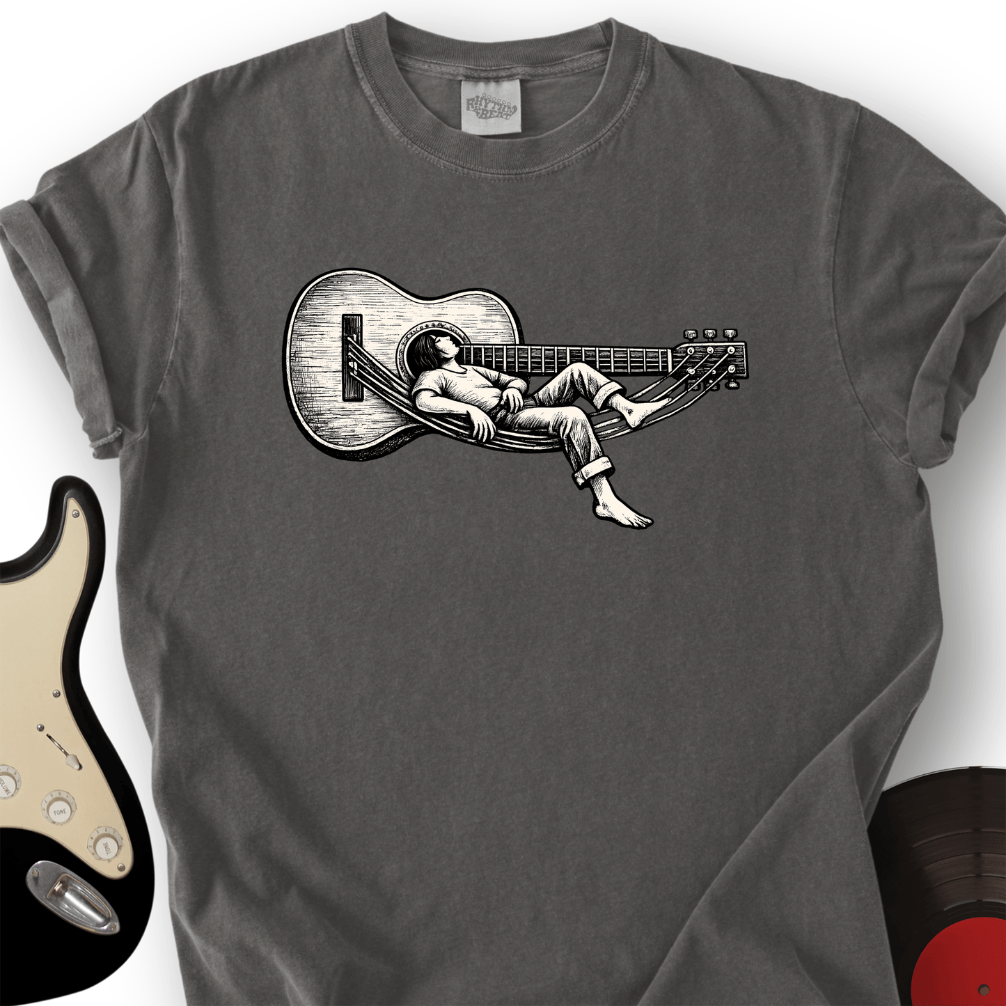 Printify T-Shirt Charcoal / S Guitar Lounge T-Shirt