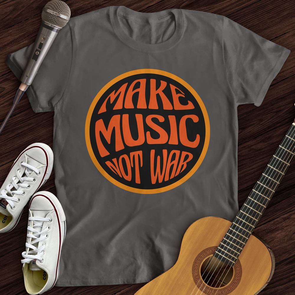 Printify T-Shirt Charcoal / S Make Music Groovy T-Shirt