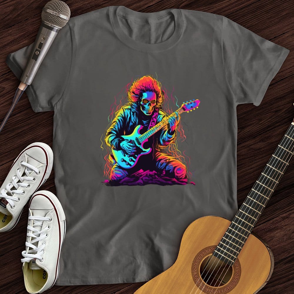 Printify T-Shirt Pastel Skeleton Guitar T-Shirt