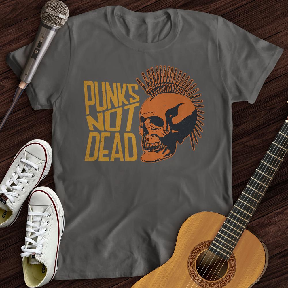Printify T-Shirt Charcoal / S Punk's Not Dead T-Shirt