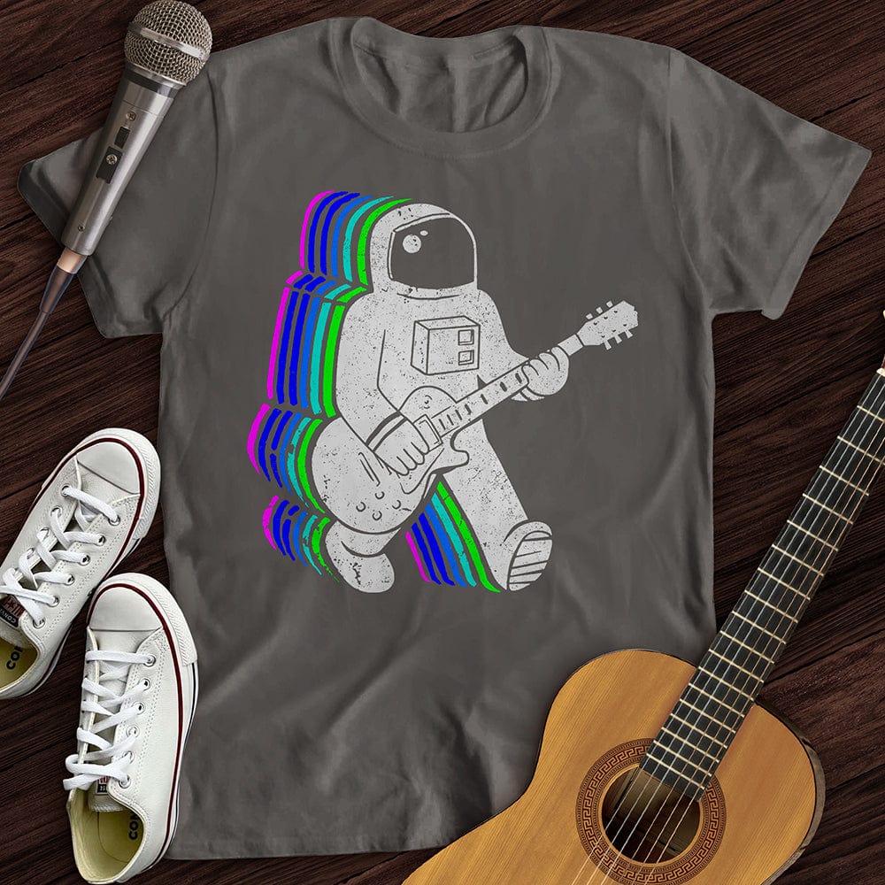 Printify T-Shirt Charcoal / S Rainbow Guitarist T-Shirt