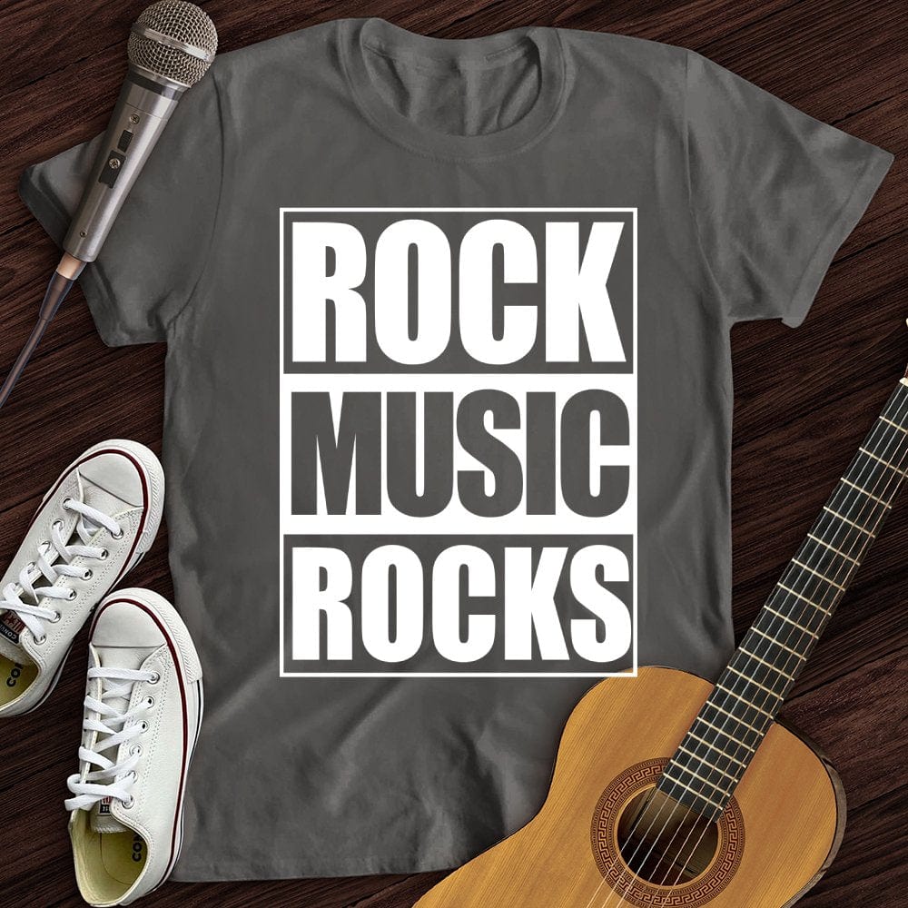 Printify T-Shirt Charcoal / S Rock Music Rocks T-Shirt