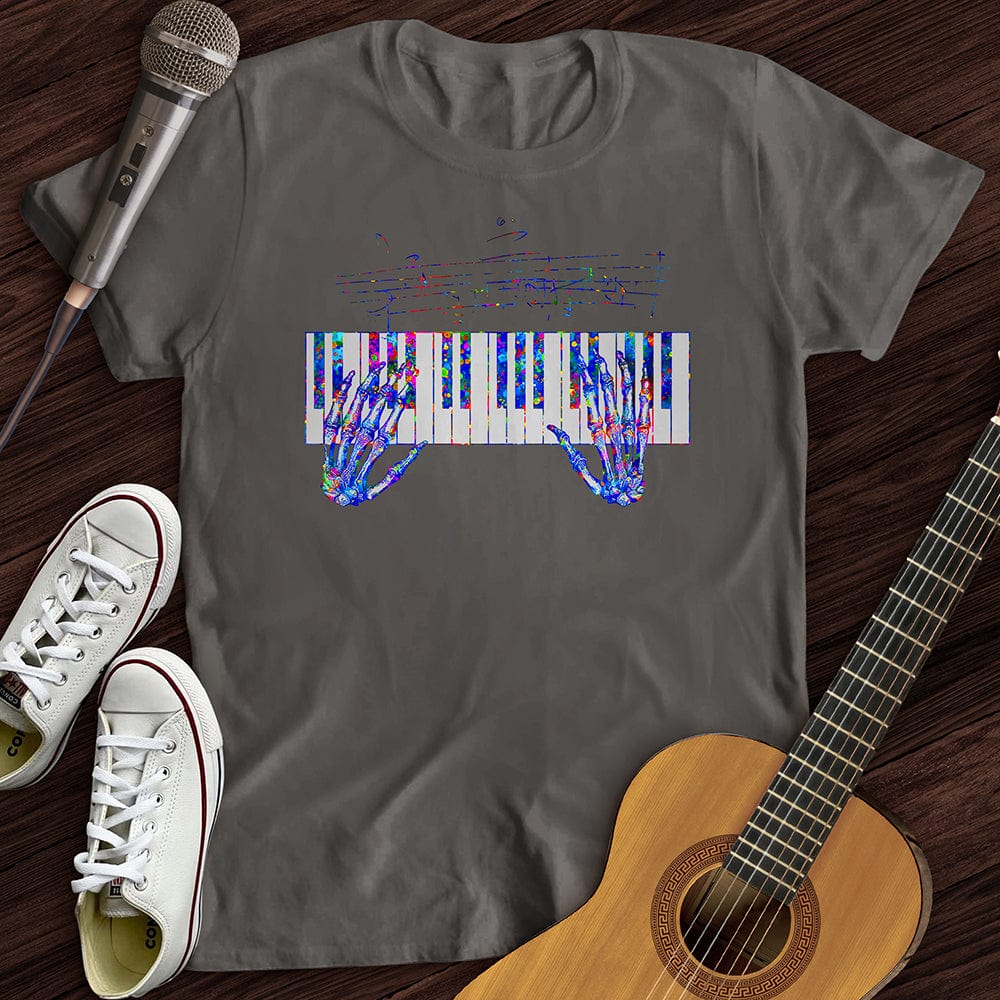 Printify T-Shirt Charcoal / S Skeleton Symphony T-Shirt