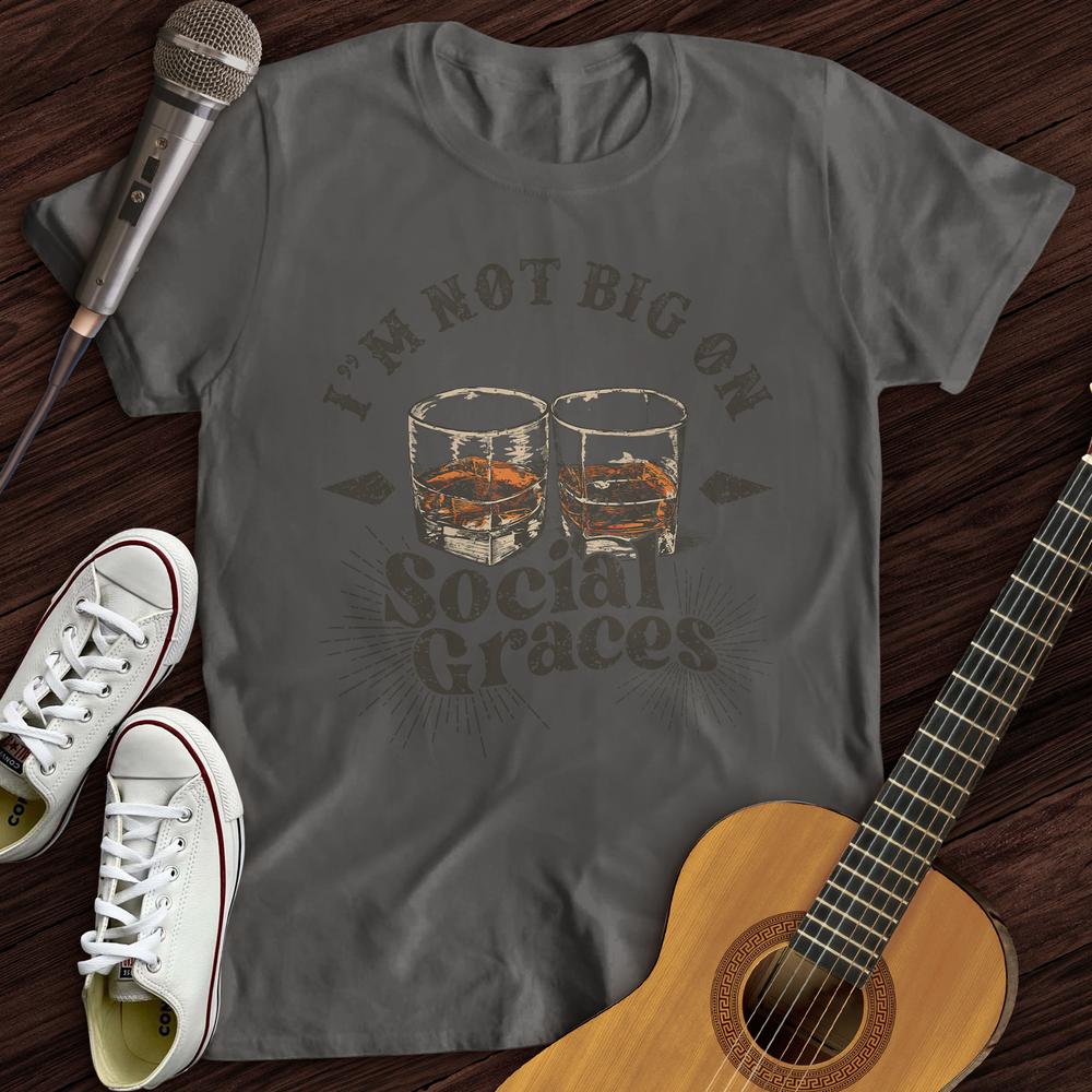 Printify T-Shirt Charcoal / S Social Graces T-Shirt