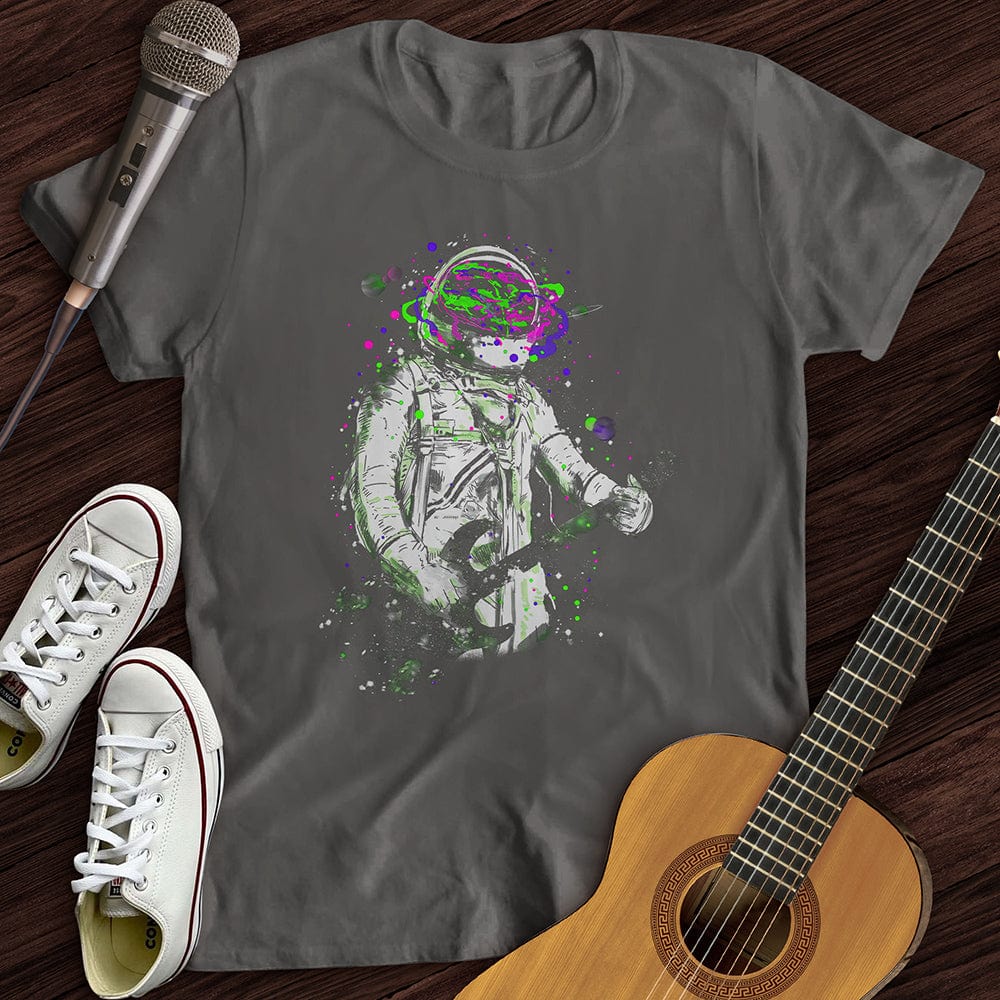 Printify T-Shirt Charcoal / S Space Guitarist T-Shirt