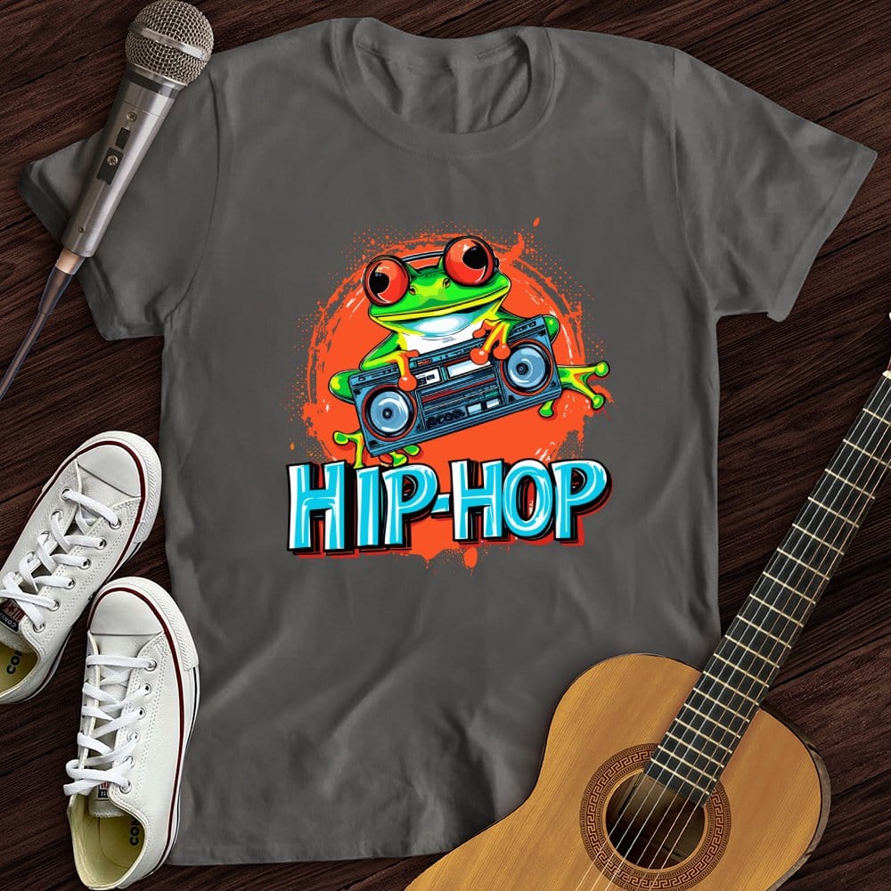 Printify T-Shirt Charcoal / S Stereo Frog T-Shirt