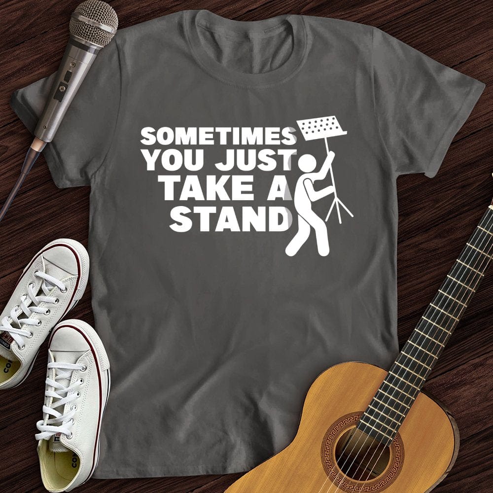 Printify T-Shirt Charcoal / S Take A Stand T-Shirt