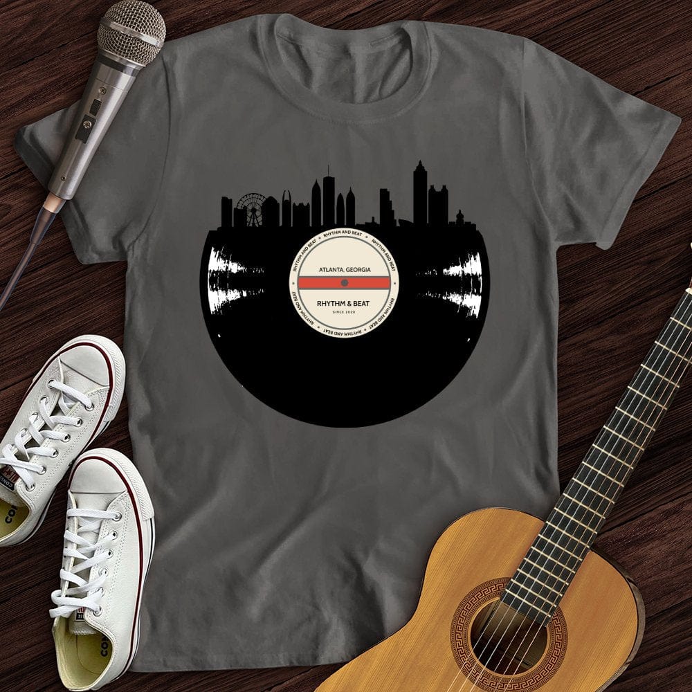 Printify T-Shirt Charcoal / S Vinyl Skyline Atlanta T-Shirt
