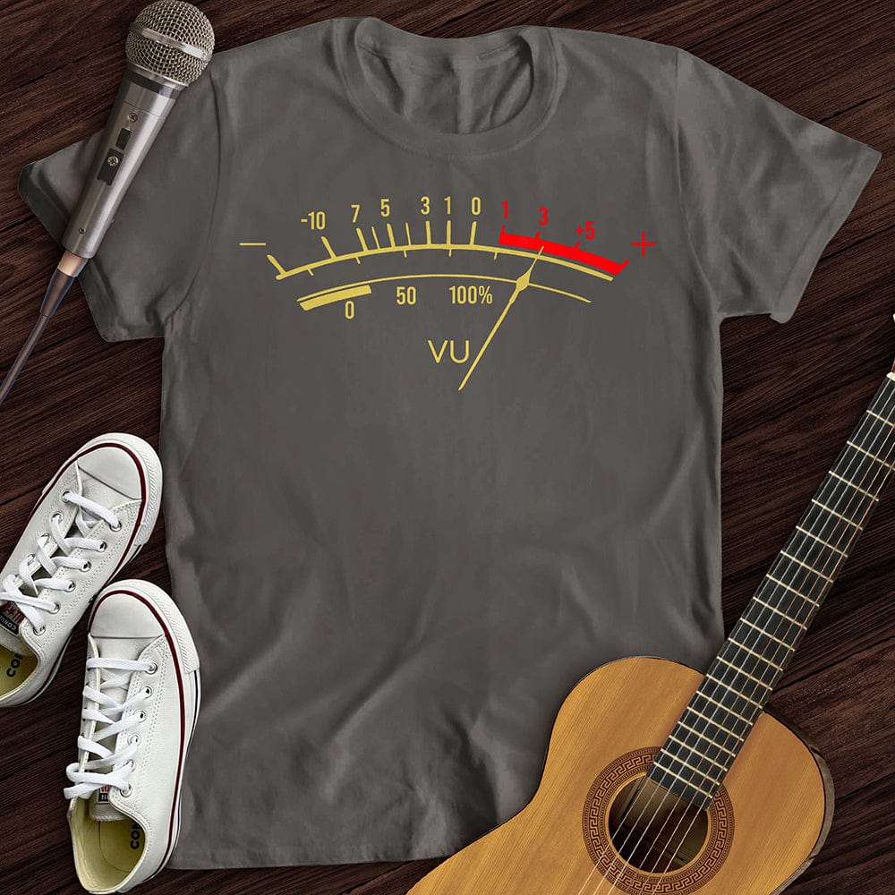 Printify T-Shirt Charcoal / S Vu Meter T-Shirt