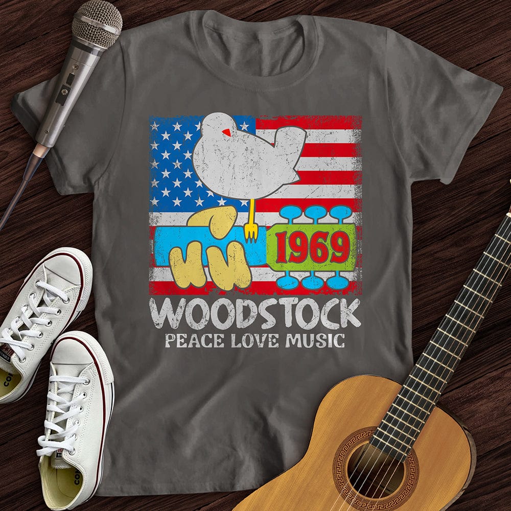 Printify T-Shirt Charcoal / S Woodstock 1969 T-Shirt