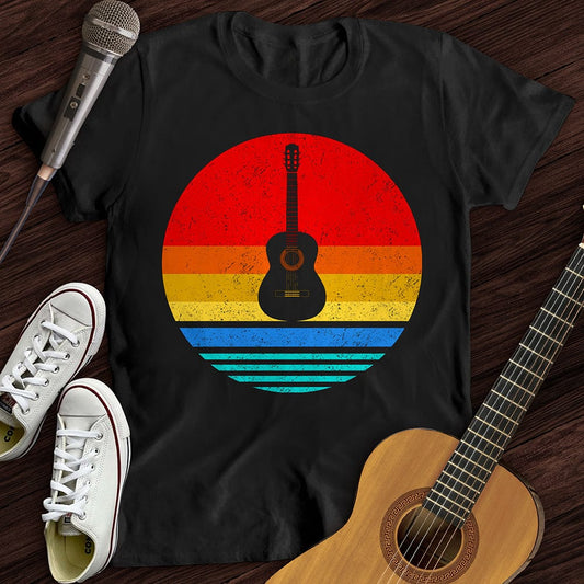 Printify T-Shirt Colorful Vintage Guitar T-Shirt