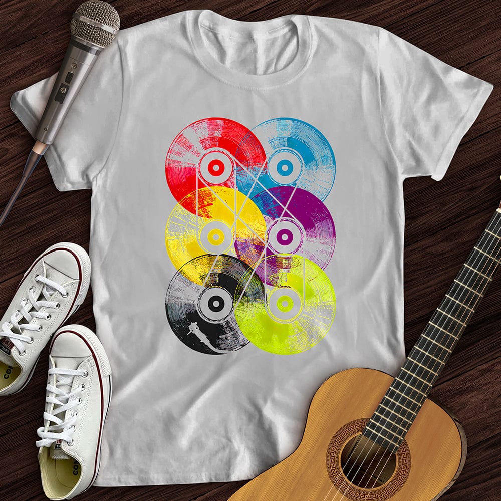 Printify T-Shirt Colorful Vinyls T-Shirt