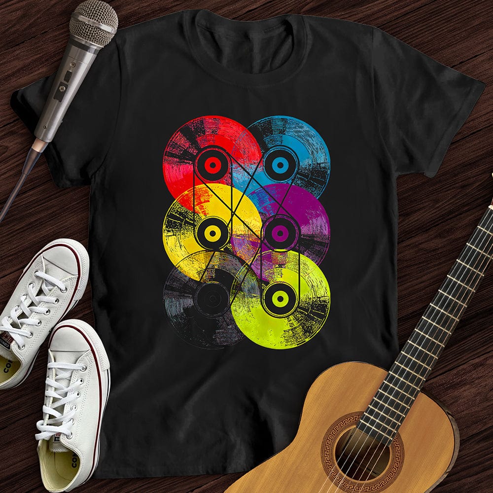 Printify T-Shirt Colorful Vinyls T-Shirt