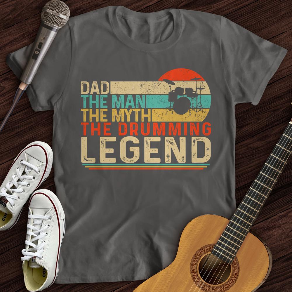 Printify T-Shirt Drummer Legend Dad T-Shirt