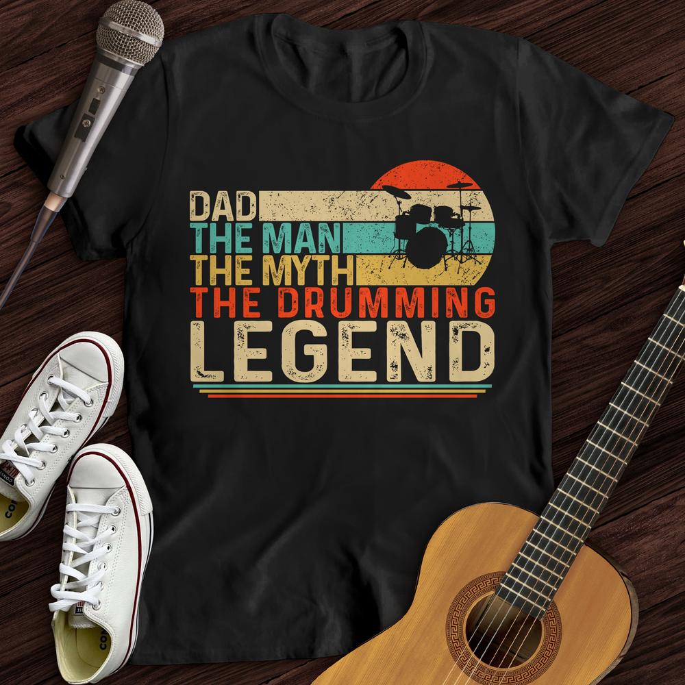 Printify T-Shirt Drummer Legend Dad T-Shirt