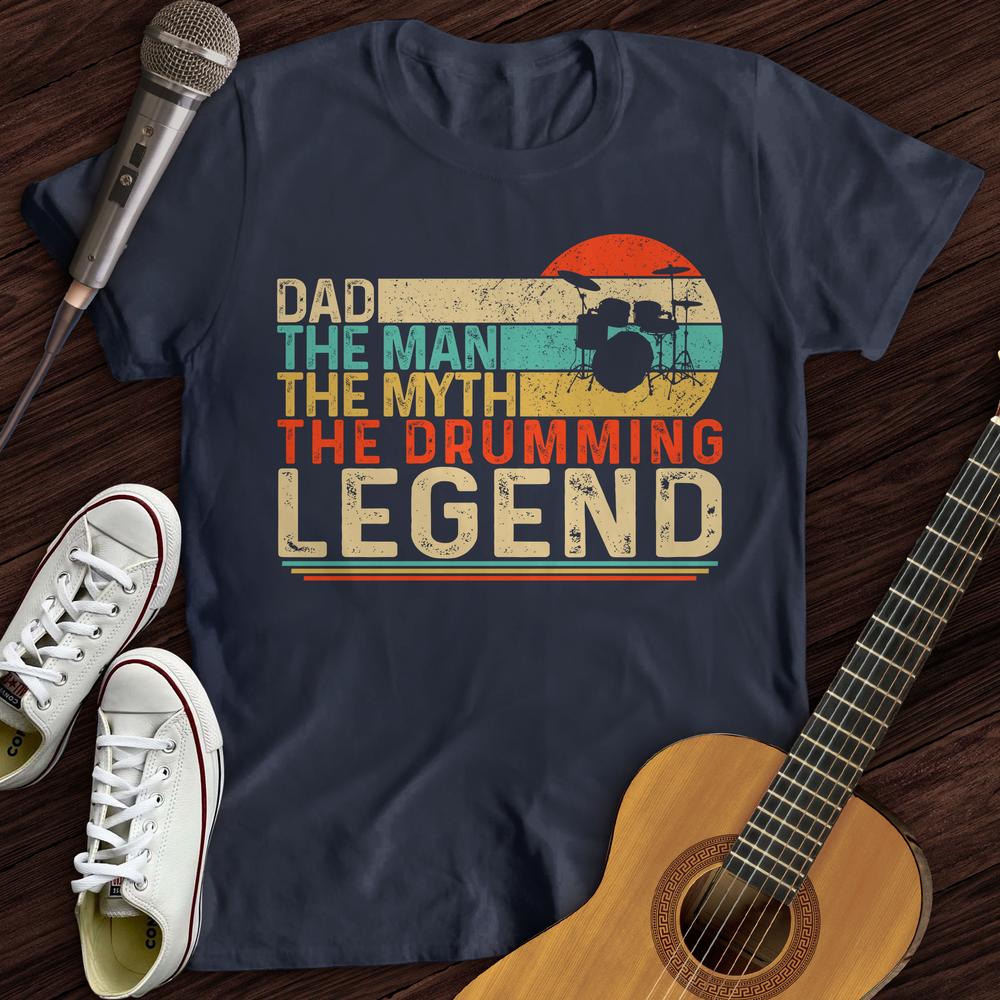 Printify T-Shirt Drummer Legend Dad T-Shirt