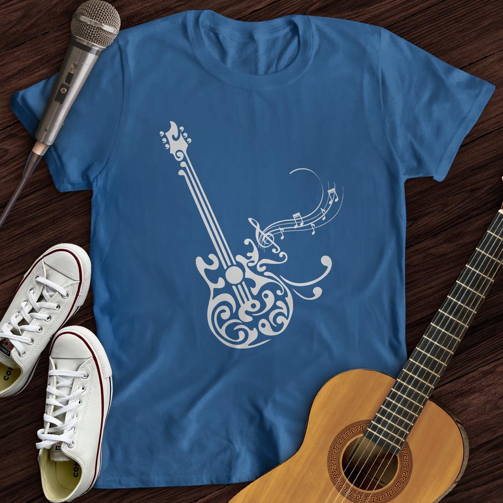 Printify T-Shirt Floral Guitar T-Shirt