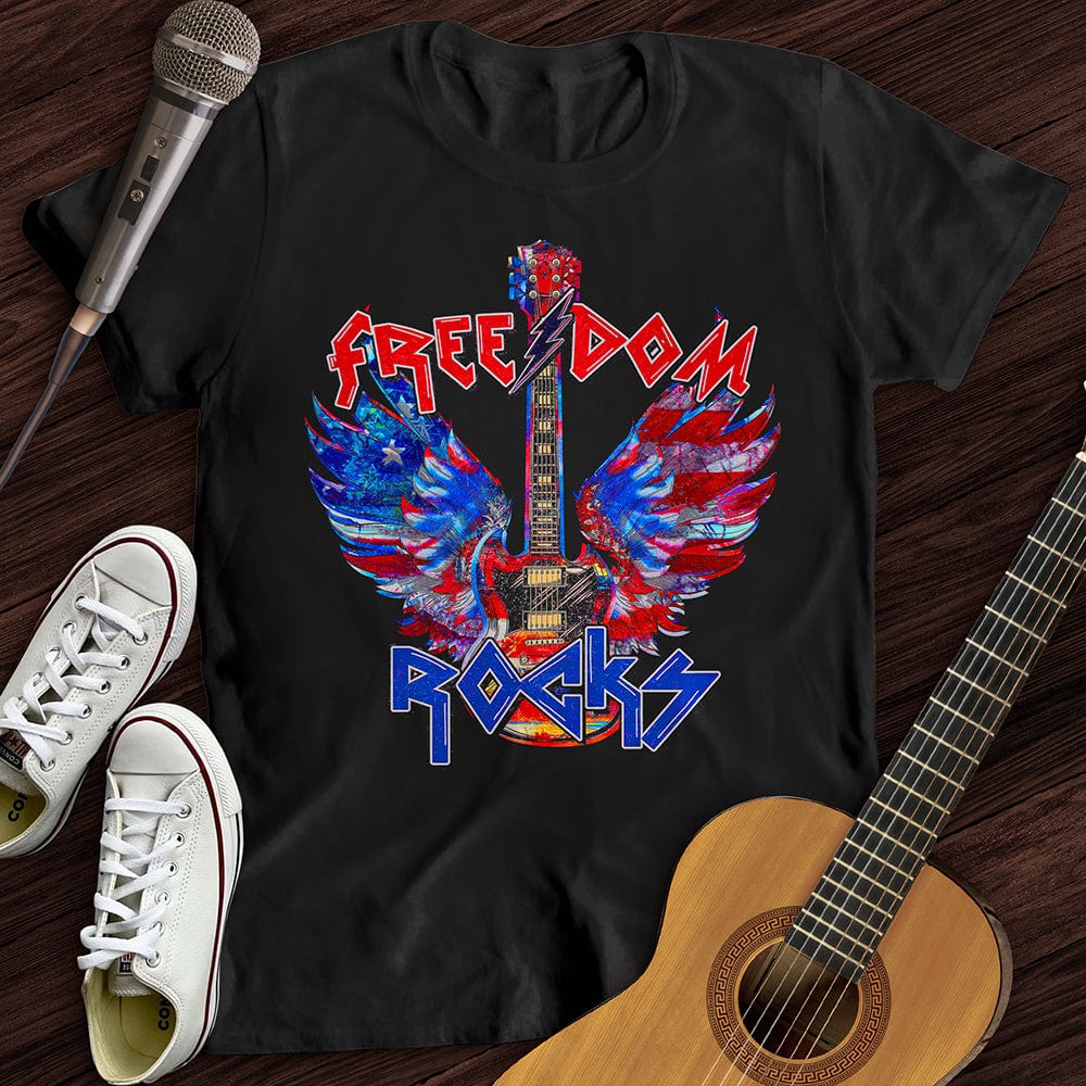 Printify T-Shirt Freedom Rocks T-Shirt