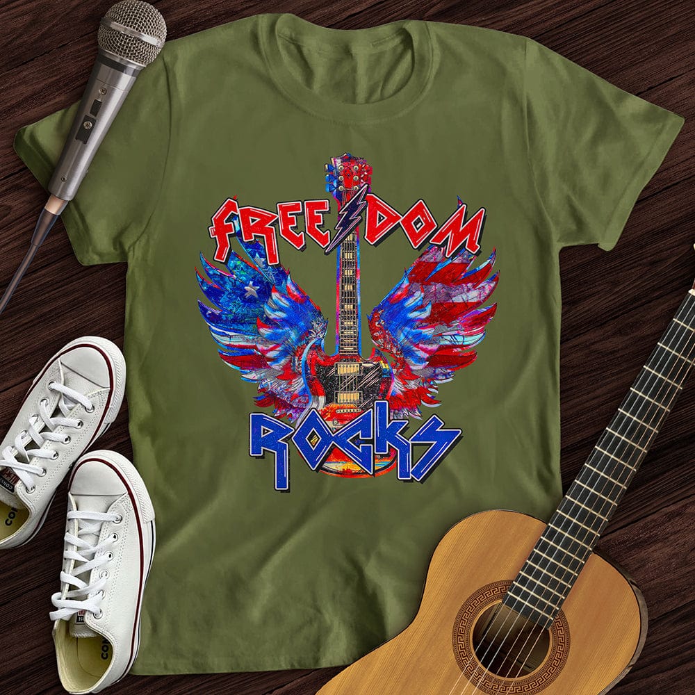 Printify T-Shirt Freedom Rocks T-Shirt