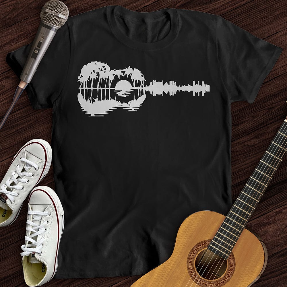 Printify T-Shirt Guitar Landscape T-Shirt
