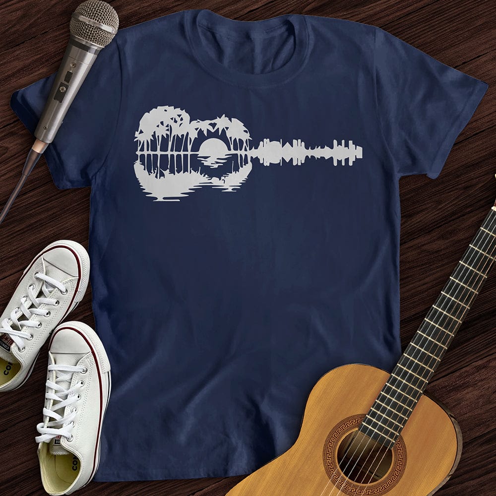 Printify T-Shirt Guitar Landscape T-Shirt