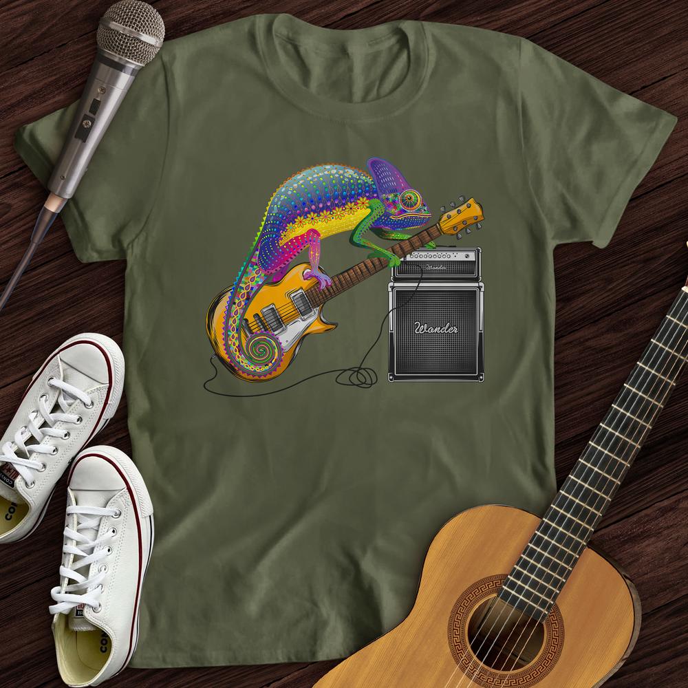 Printify T-Shirt Guitar Lizard T-Shirt