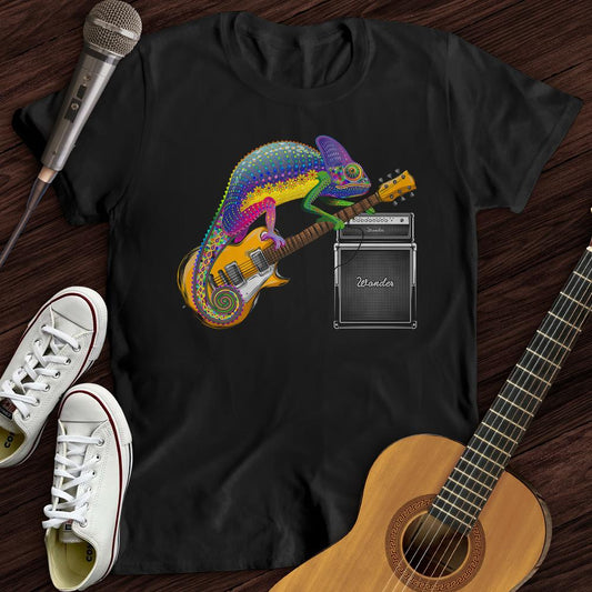 Printify T-Shirt Guitar Lizard T-Shirt