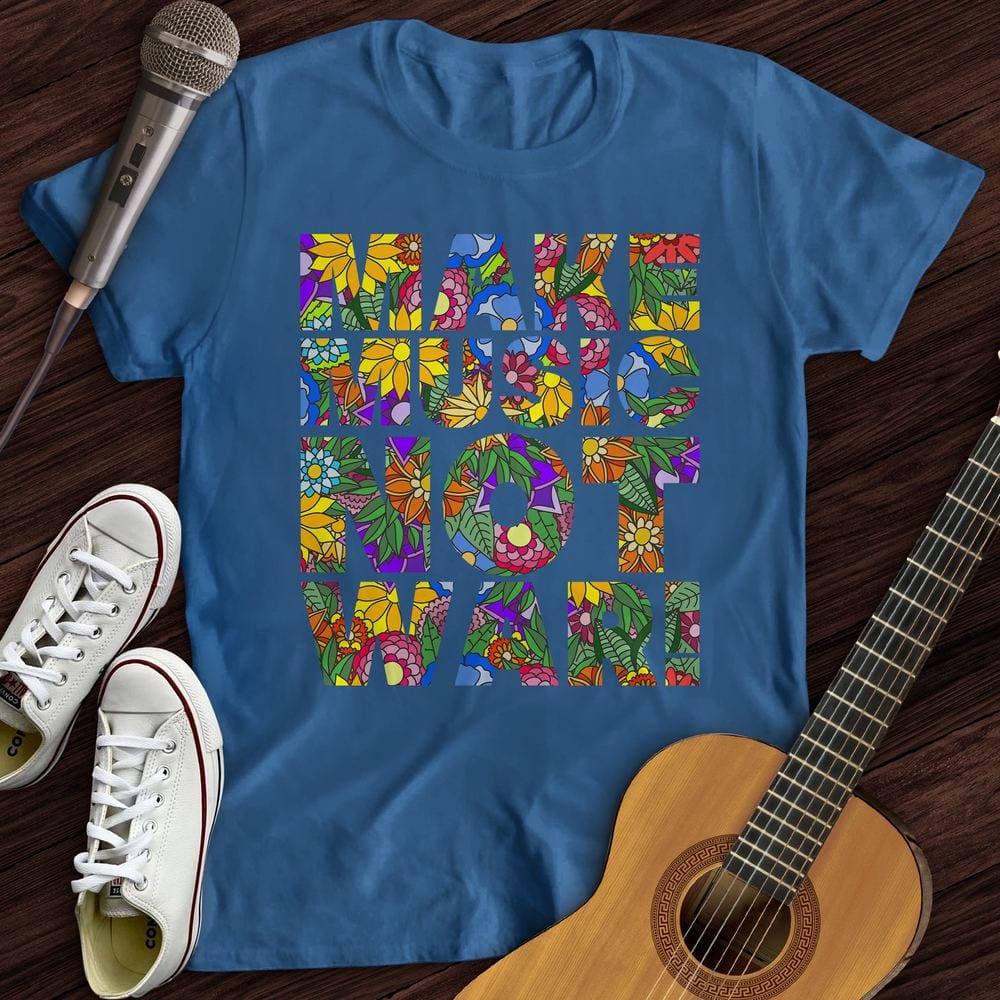Printify T-Shirt Hippie Make More Music T-Shirt