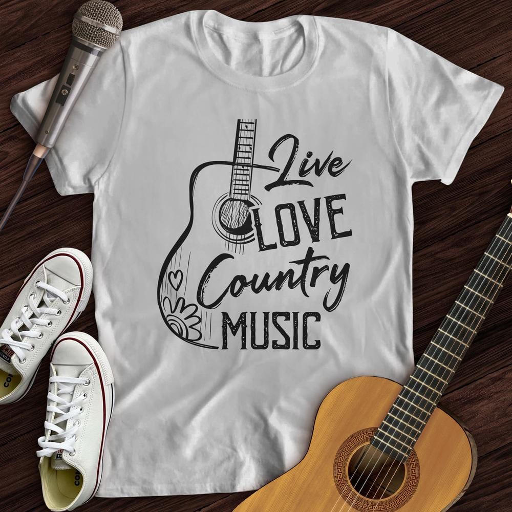 Printify T-Shirt Live, Love, Country T-Shirt
