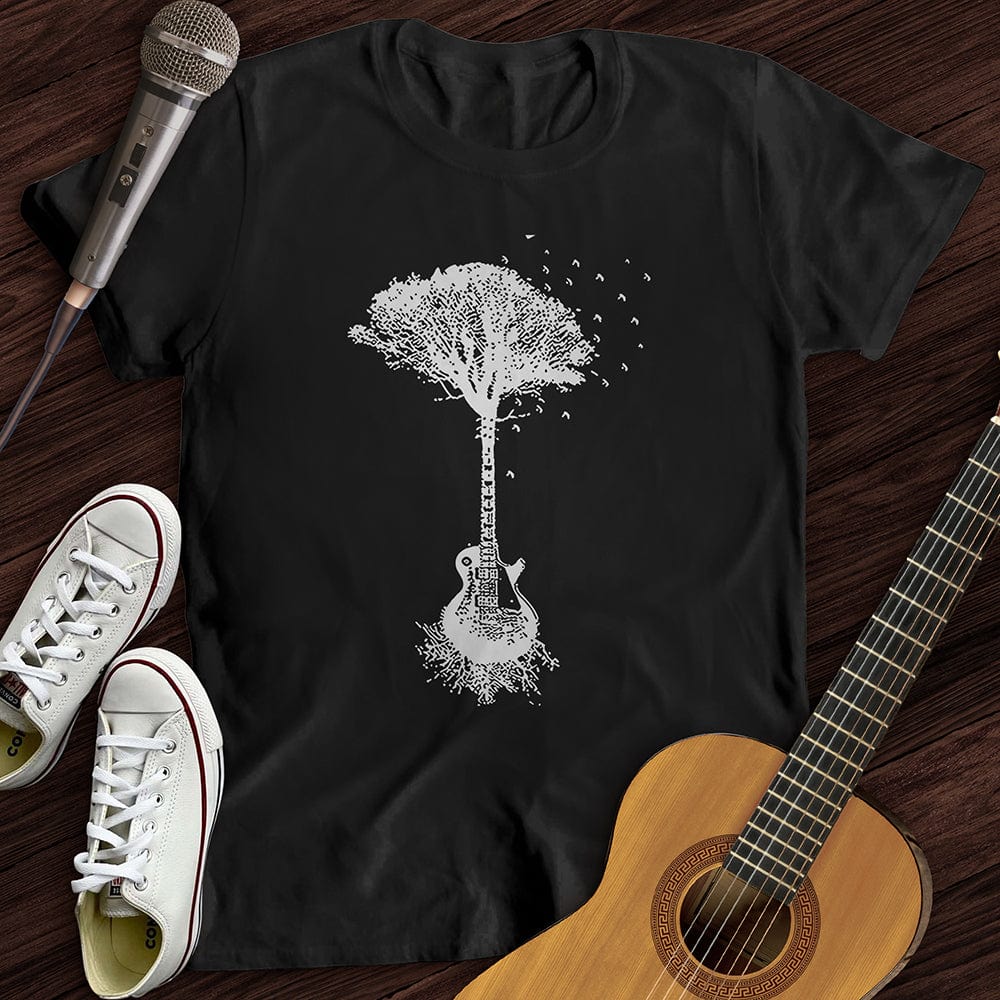 Printify T-Shirt M / Black Guitar Roots T-Shirt