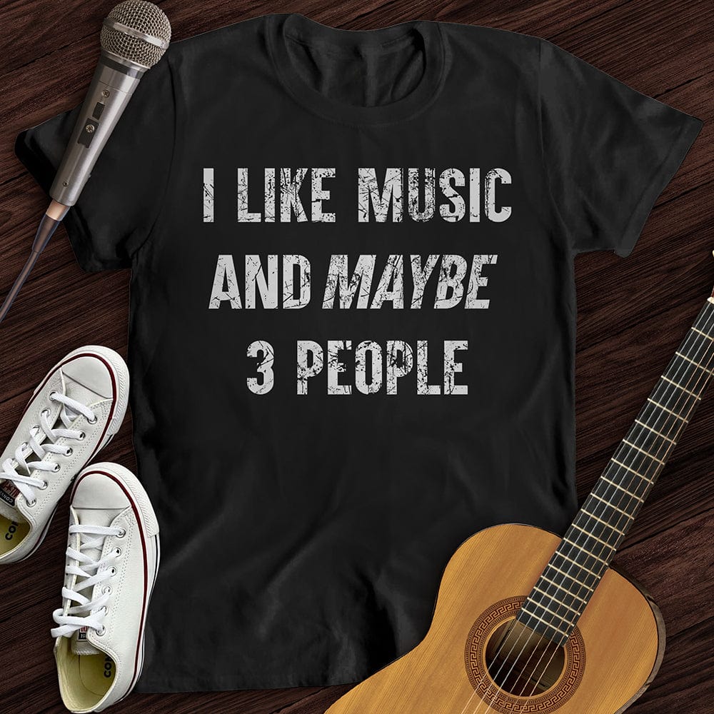 Printify T-Shirt M / Black I Like Music T-Shirt