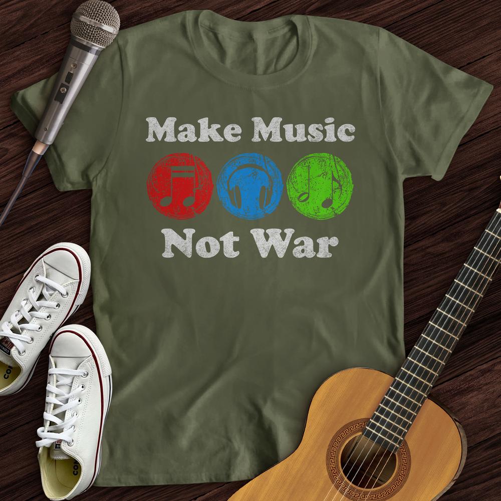 Printify T-Shirt Make Music Dots T-Shirt