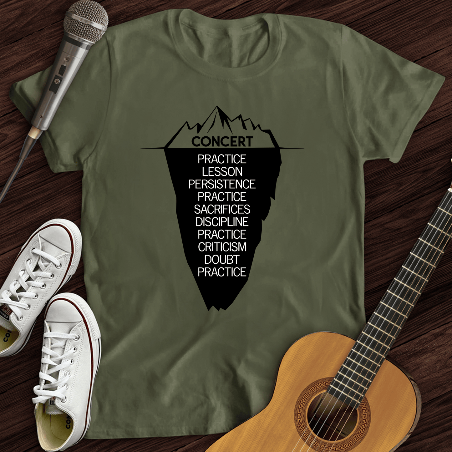 Printify T-Shirt Military Green / S Concert T-Shirt