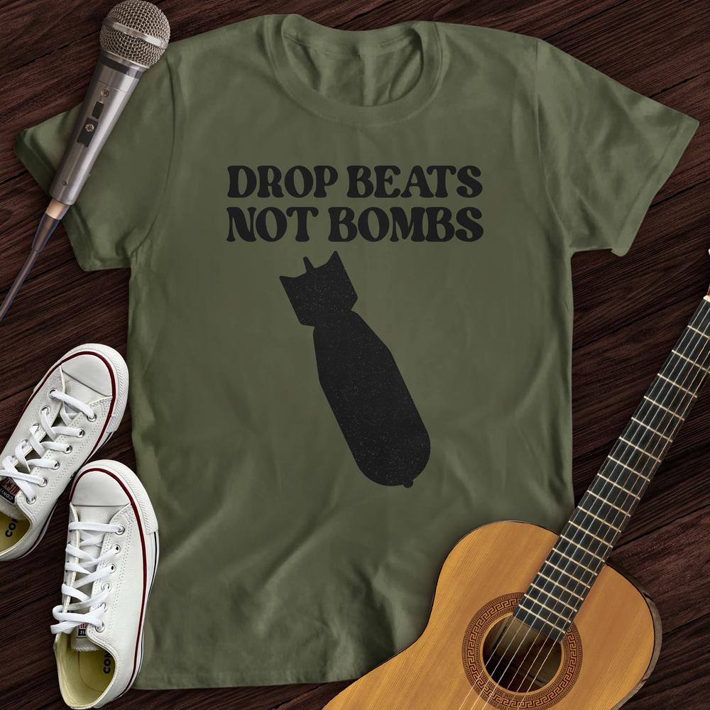 Printify T-Shirt Military Green / S Drop Beats T-Shirt