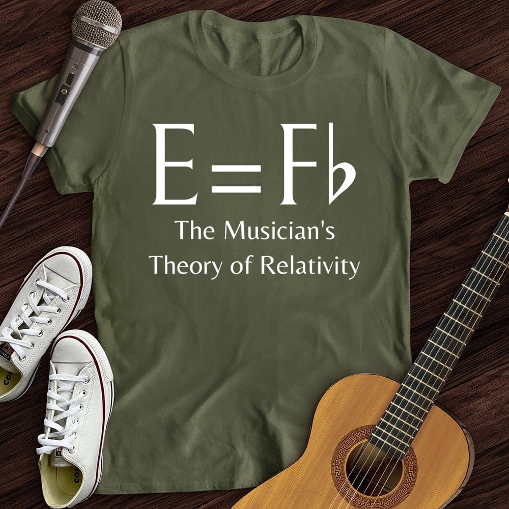 Printify T-Shirt Military Green / S Einstein T-Shirt