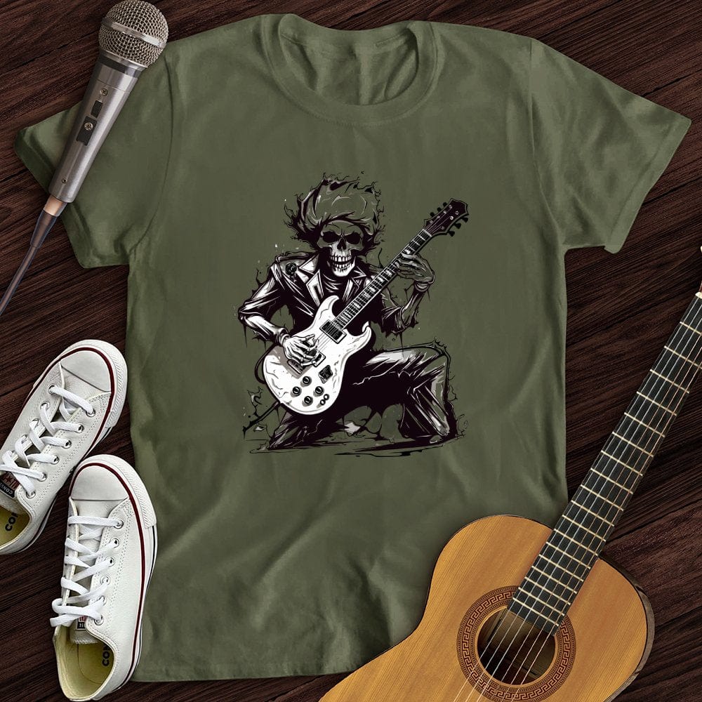 Printify T-Shirt Military Green / S Electro Skeleton T-Shirt