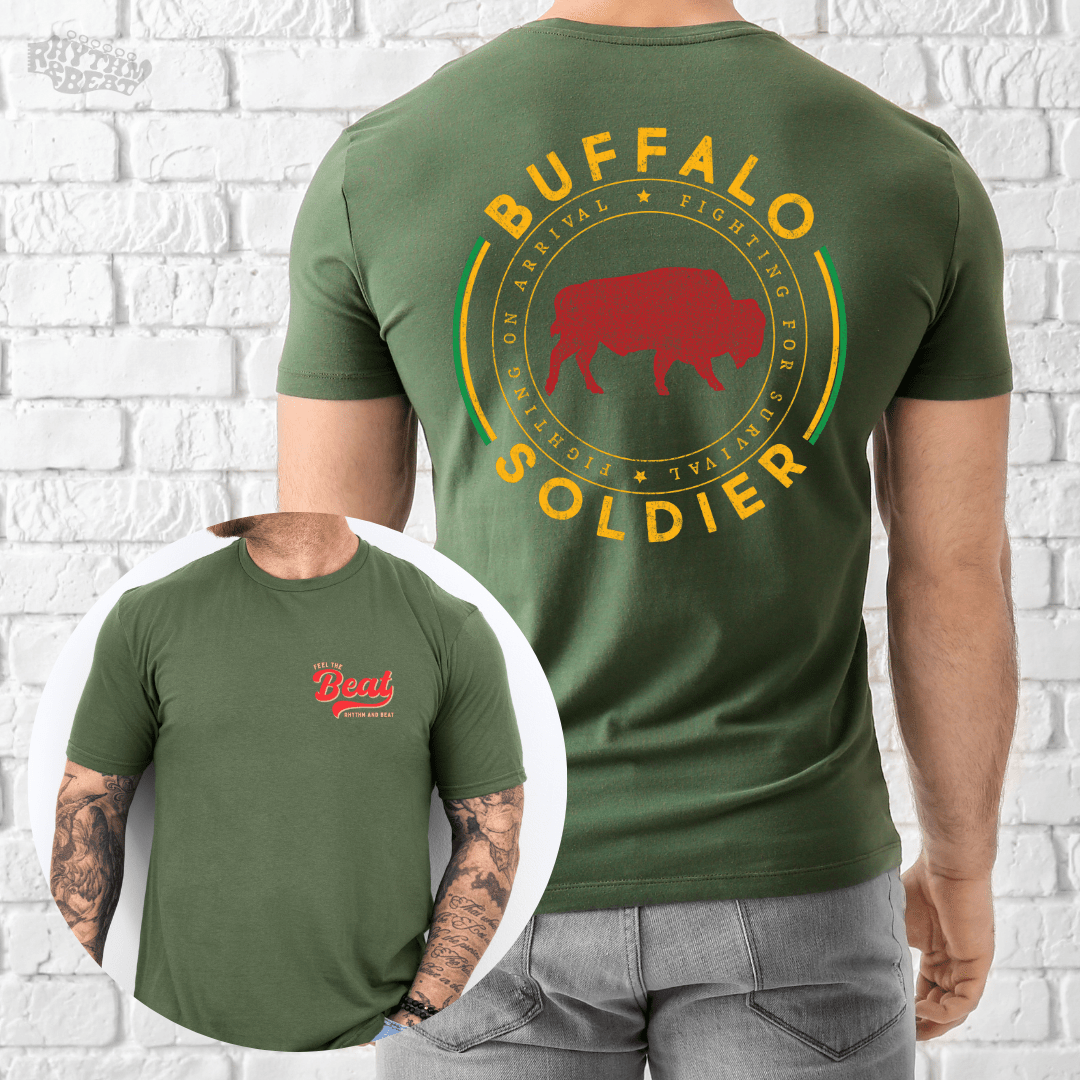 Printify T-Shirt Military Green / S Fighting For Survival T-Shirt