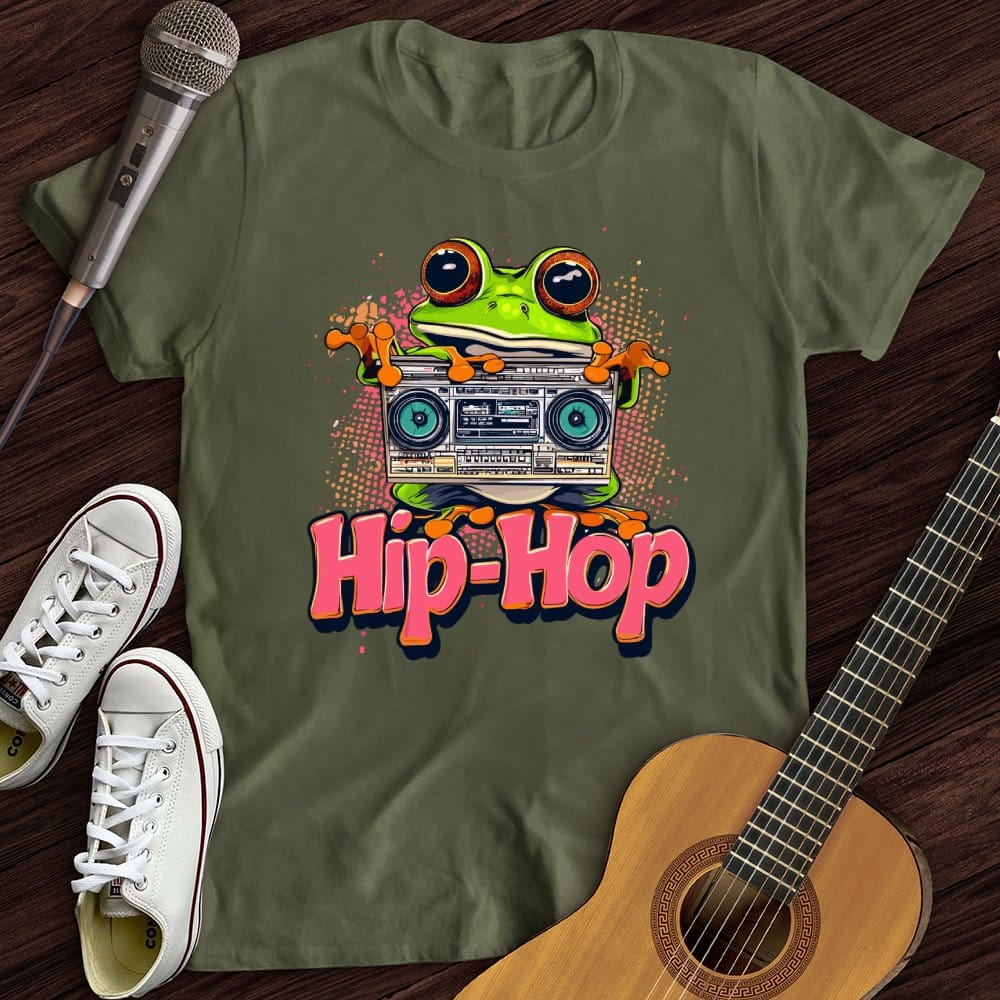 Printify T-Shirt Military Green / S Funky Frog T-Shirt