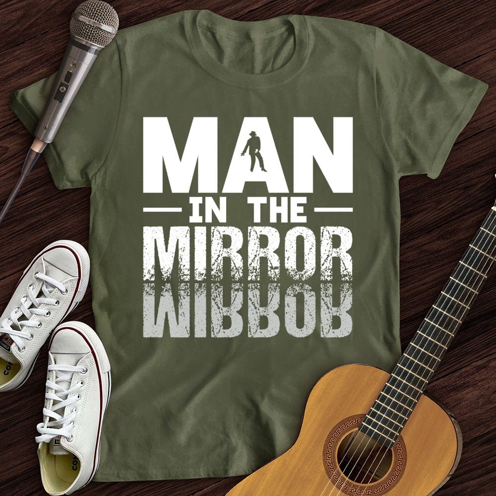Printify T-Shirt Military Green / S In The Mirror T-Shirt
