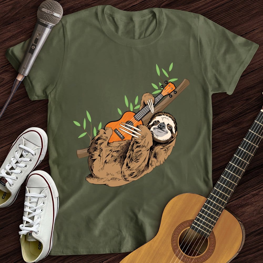 Printify T-Shirt Military Green / S Just Hanging T-Shirt