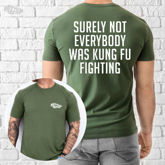 Printify T-Shirt Military Green / S Kung Fu Fighting T-Shirt