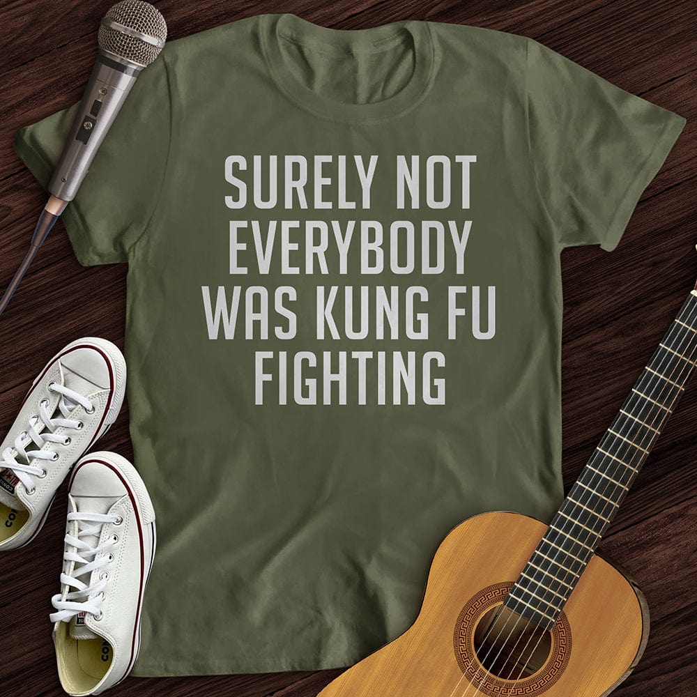 Printify T-Shirt Military Green / S Kung Fu T-Shirt