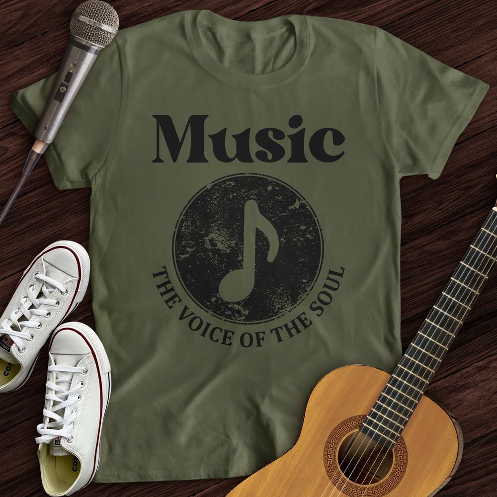 Printify T-Shirt Military Green / S Language of Music T-Shirt