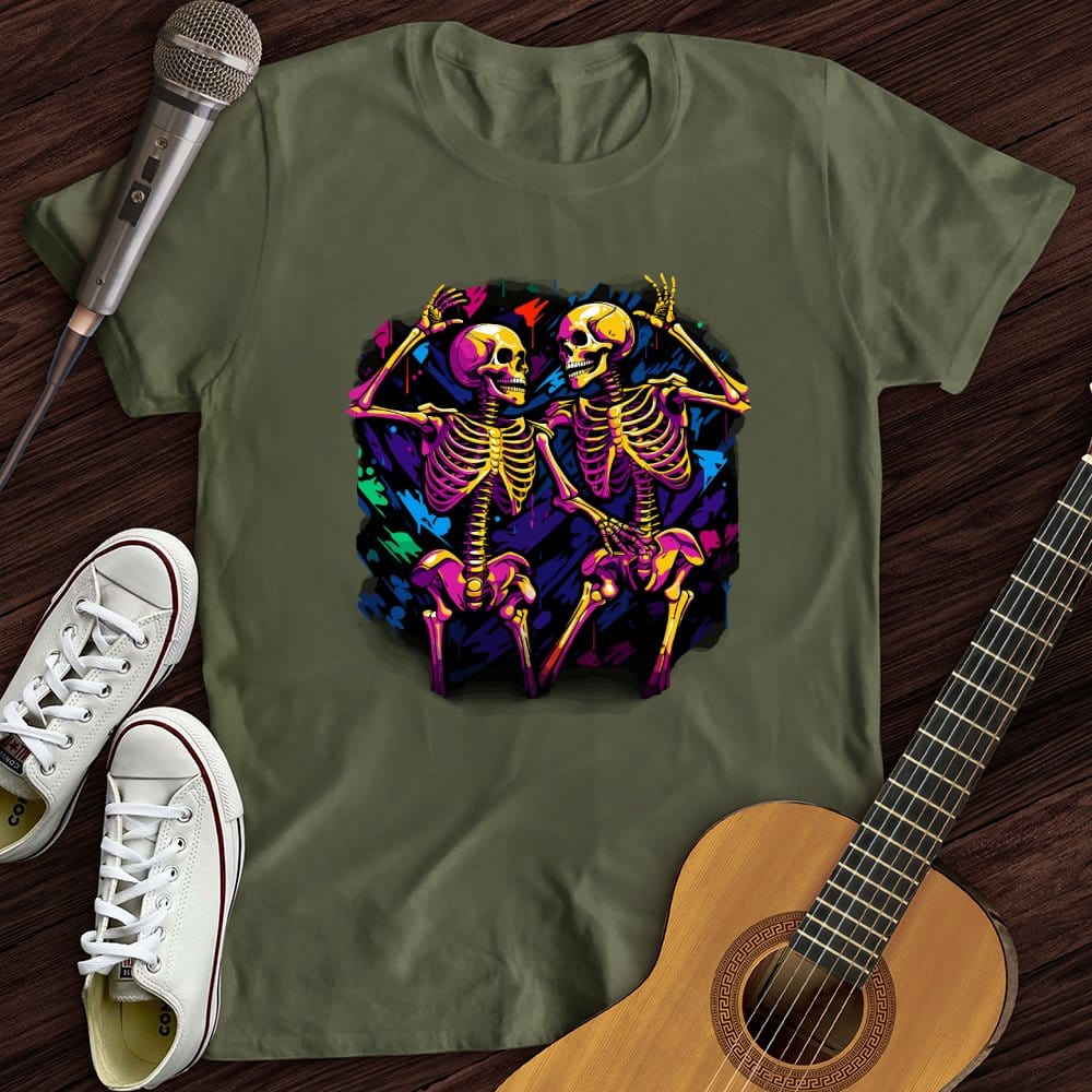 Printify T-Shirt Military Green / S Love Never Dies T-Shirt