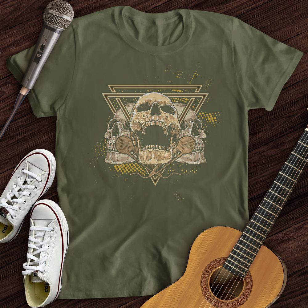 Printify T-Shirt Military Green / S Microphone Soul T-Shirt