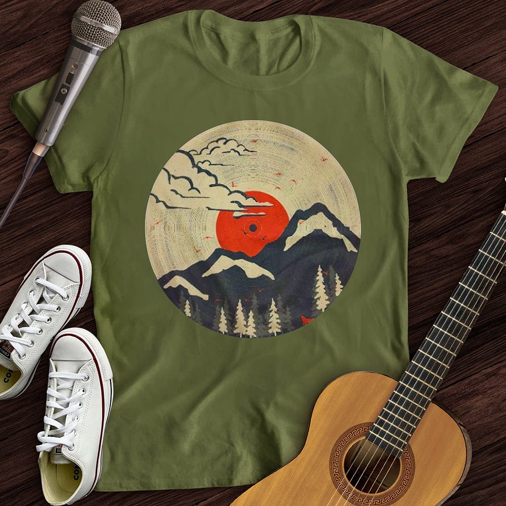 Printify T-Shirt Military Green / S Nature Record T-Shirt
